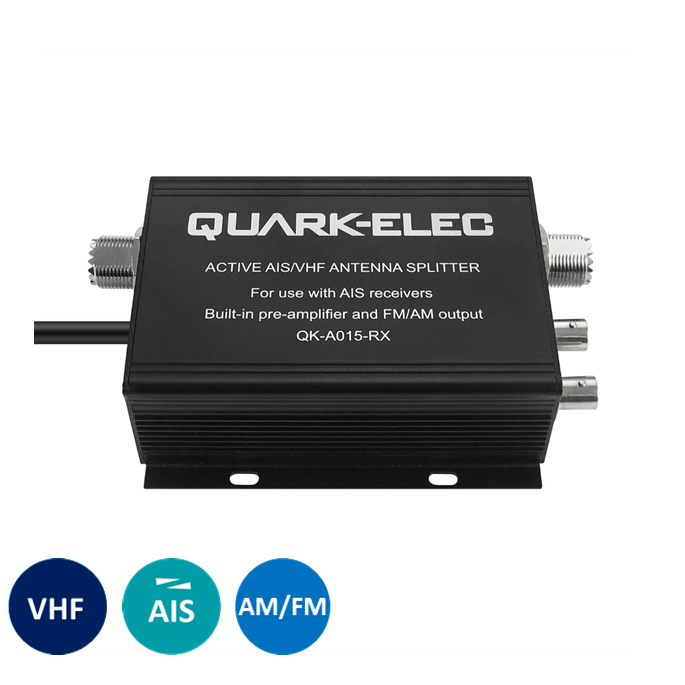 QK-A015-RX Active VHF Splitter (for AIS receivers)