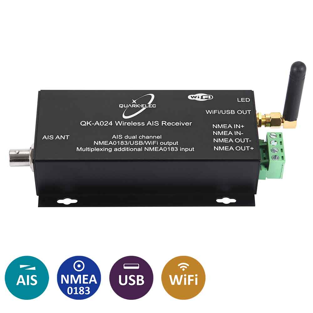 QK-A024 AIS Receiver with NMEA Multiplexer + WiFi